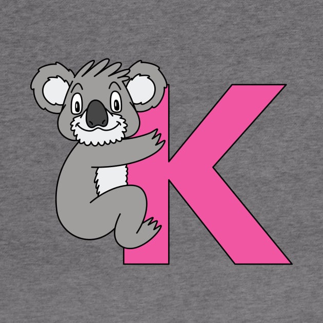 Letter K with Koala by BoombasticArt